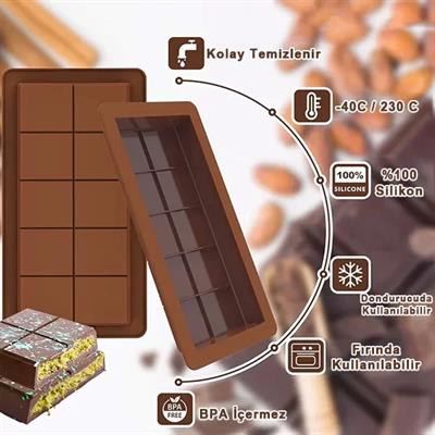 Dubai Çikolatası Kalıbı Çikolata Kalıbı Bpa Free (3936)