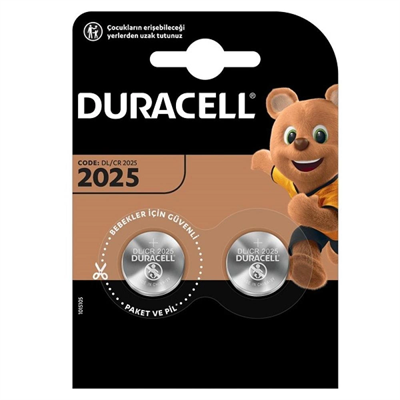 Duracell Cr2025 3v Lityum Pil 2li Paket