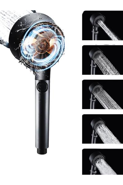 Duş Başlığı Pervaneli Serinletici Tasarım 5 Modlu (3936)