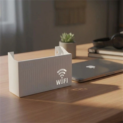 Duvar Tipi Wi-fi Modem Saklama Kutusu(beyaz) – Kablo Düzenleyici Router Raf Organizer Bx40