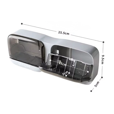 Duvara Monte İkili Kapaklı Plastik Katı Sabunluk Organizer – Banyo & Mutfak İçin Yapışkanlı Sabun Kutusu Ve Düzenleyici Bx40