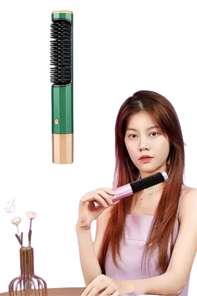 Düzleştirici Fırça Saç Düzleştirici Arada Fön Tarak Taşınabilir