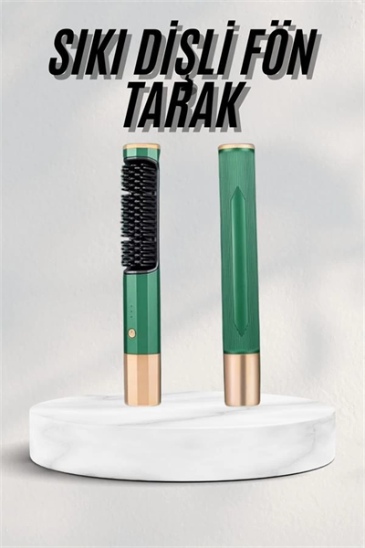 Düzleştirici Fırça Saç Düzleştirici Arada Fön Tarak Taşınabilir