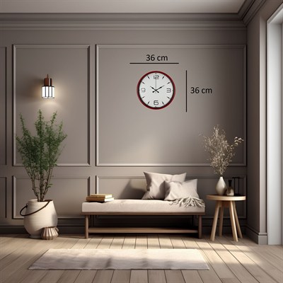 Dynamic Red 36 Cm Duvar Saati