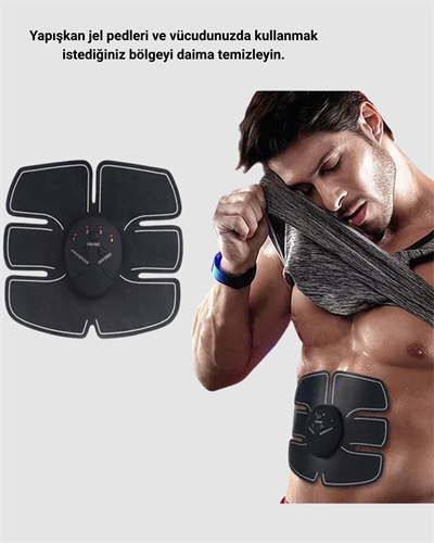 EMS Göbek ve Kol Kas Uyarıcı Cihaz 6 Modlu Elektronik Vücut Şekillendirici