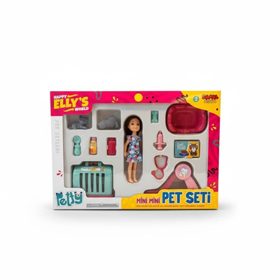 ENF-39188 ELLYS WORLD PET SET KAYDIRAK/SALINCAK OYUNCAK BEBEK