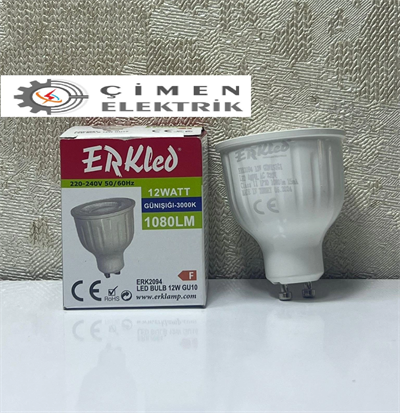 ERKLED ERK 2094 GU10 Lensli Ampül 12W 3000K Gün Işığı