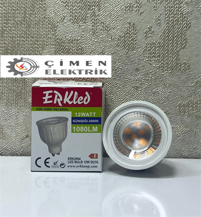 ERKLED ERK 2094 GU10 Lensli Ampül 12W 3000K Gün Işığı