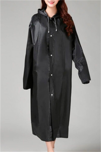 EVA SİYAH PARDESÜ YAĞMURLUK (3936)