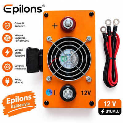 Eco Lounge 1000W Tam Sinüs İnverter 12V DC 220V AC Çevirici USB Çıkışlı Araç Karavan Solar Güç Dönüştürücü
