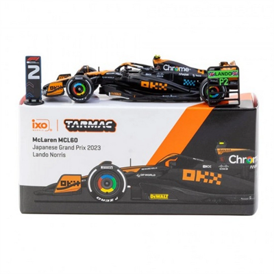 Eco Lounge 1/64 McLaren MCL60 Japanese Grand Prix 2023 #4 Lando Norris - Eco Lounge x iXO Models