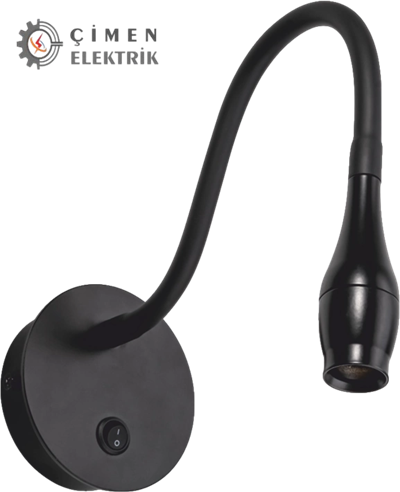 Eco Lounge CATA CT 5232 Siyah Kasa Led Aplik 3W 3200K Gün Işığı