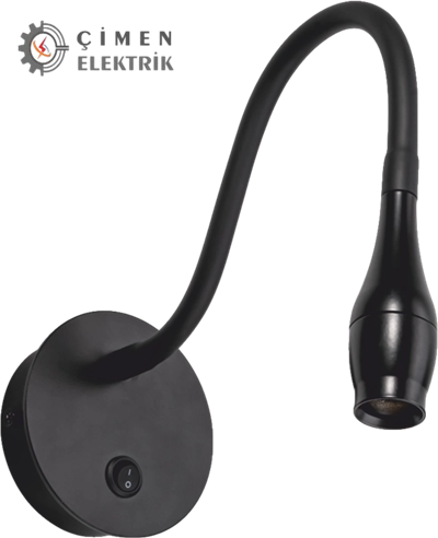 Eco Lounge CATA CT 5232 Siyah Kasa Led Aplik 3W 3200K Gün Işığı