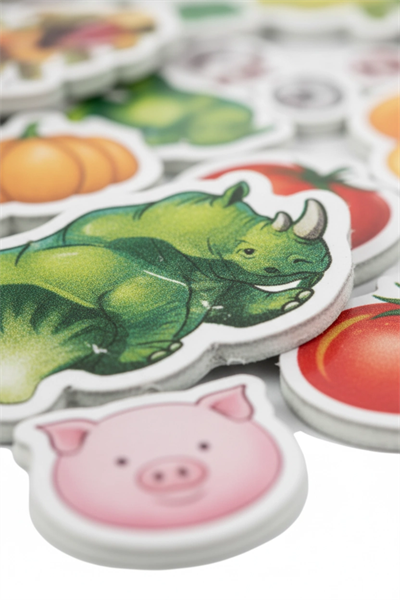 Eğitici Manyetik Hayvan ve Sebze Meyve Seti 56 Parça Magnet