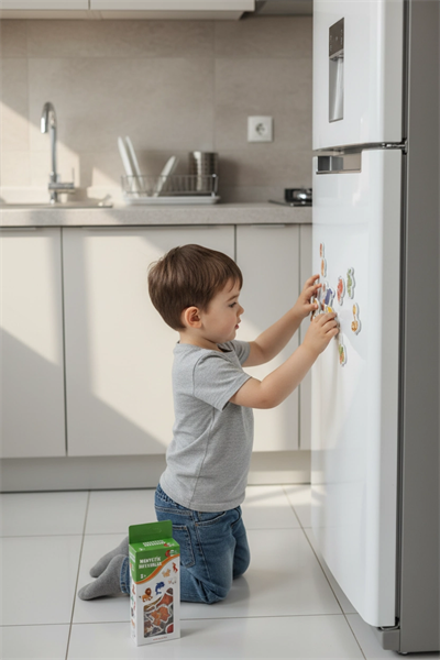 Eğitici Manyetik Oyuncak Seti, 30 Hayvan 26 Sebze ve Meyve Magnet