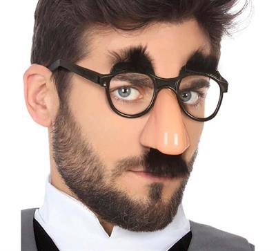 Eğlenceli Kılık Değiştirme Kaş Bıyık Mizah Gözlüğü 9x13 cm (3936)