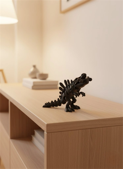 Eklemli Hareketli Dinazor Figürü Siyah – Dekoratif Masa Üstü Oyuncak