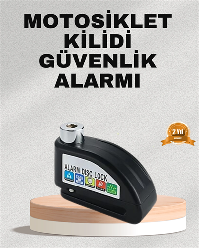 Ekonomik Alarm Disk Kilidi Motosiklet Scooter Bisiklet Güvenlik