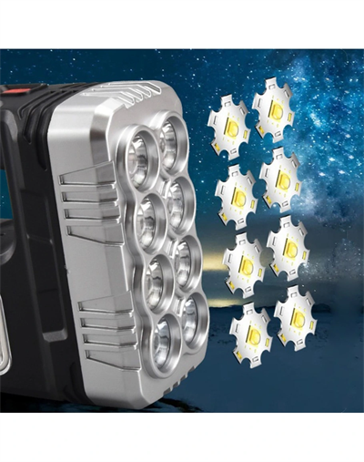 El Feneri Solar Panelli Ledli Powerbank Cob Fener