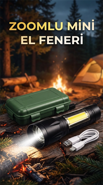 El Feneri Su Geçirmez Çok Fonksiyonlu Taşınabilir Kamp Aparatı