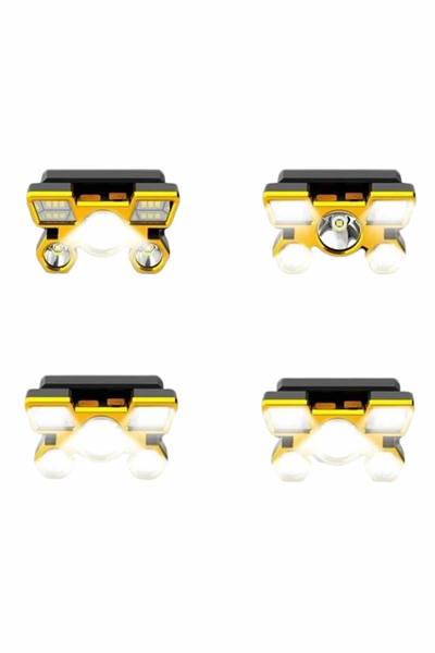 El Feneri Süper Kafa Lambası 4 Modlu 5 Led Kafa Feneri