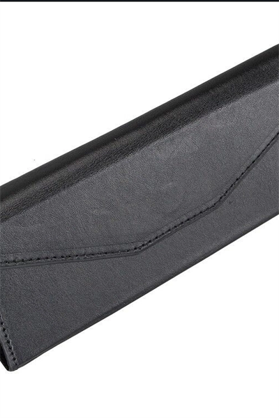 El Işi Hakiki Deri Siyah Gözlük Kılıfı 15.5x6 Cm Erkek Kadın Hediyelik BX-313514