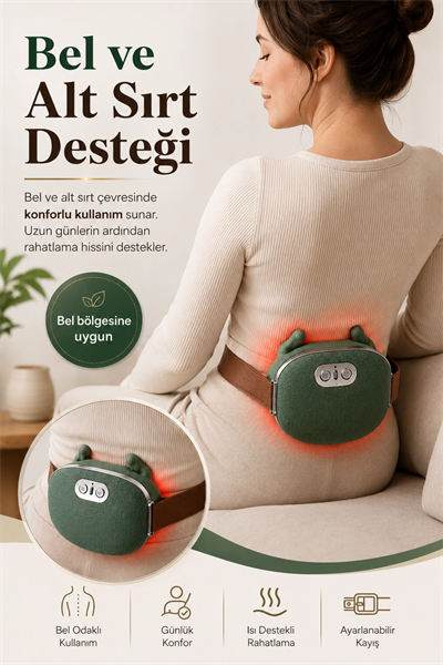 El Şekilli Isıtmalı Boyun Masaj Cihazı Omuz Sırt Ve Ense İçin Kullanışlı Tasarım