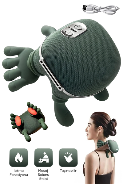 El Şeklinde Isıtmalı Masaj Aletı