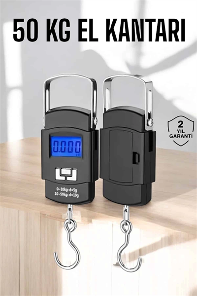 El Terazisi Dijital Göstergeli Pilli 50 Kg Ağırlık Ölçer