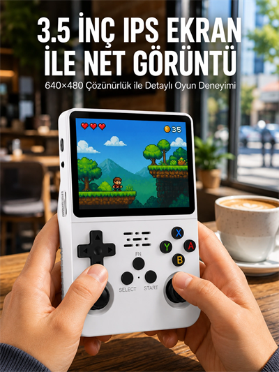 El Tipi Oyun Konsolu 3.5 İnç HD Ekran ve Hafıza Kartı Destekli Yeni Nesil