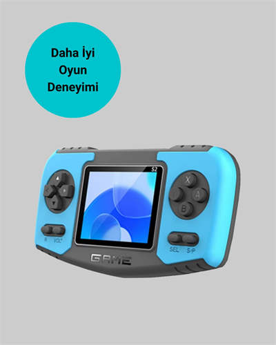 El Tipi Retro Oyun Konsolu Çocuklara Özel Portatif Oyun Makinesi
