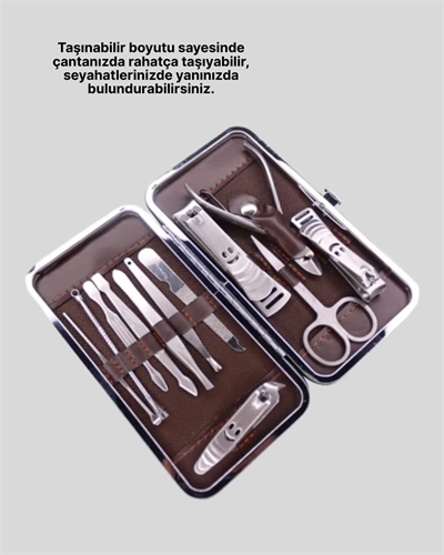 El ve Ayak Bakımı İçin Profesyonel 12 Bakım Seti