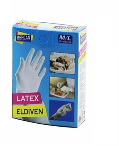 Eldiven Latex Eldiven Muayene Eldiveni S/m 60 Adet