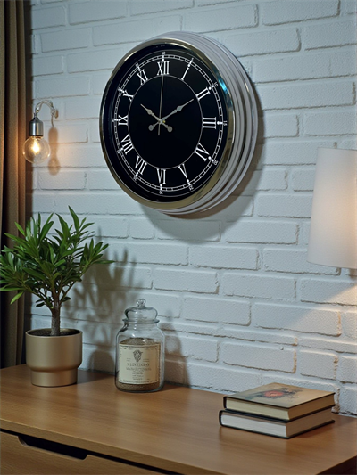 Elegance 40 Cm Metal Krom Duvar Saati