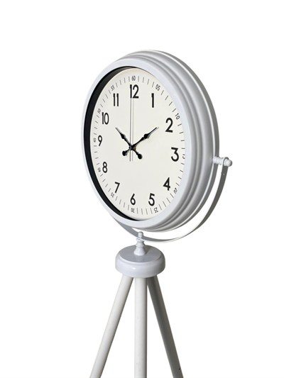 Elegance Beyaz Tripod Ayaklı Saat