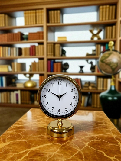 Elegance Gold 25 x 20 Cm Metal Masa Saati