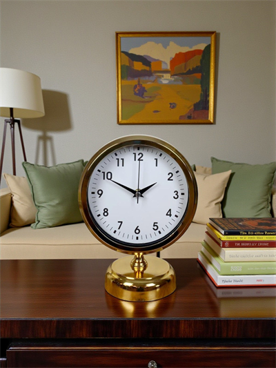 Elegance Gold 25 x 20 Cm Metal Masa Saati