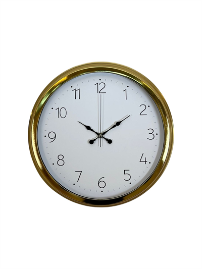 Elegance Gold 40 Cm Metal Dekoratif Tasarım Duvar Saati