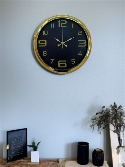 Elegance Gold Luxury 40 Cm Metal Duvar Saati