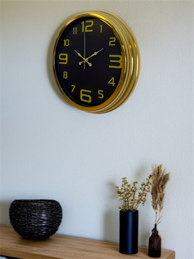 Elegance Gold Luxury 40 Cm Metal Duvar Saati