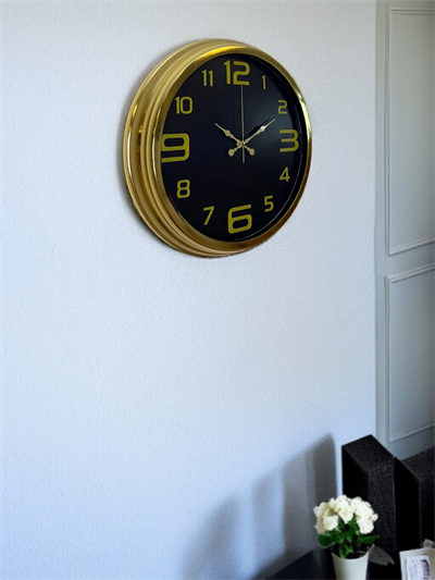 Elegance Gold Luxury 40 Cm Metal Duvar Saati