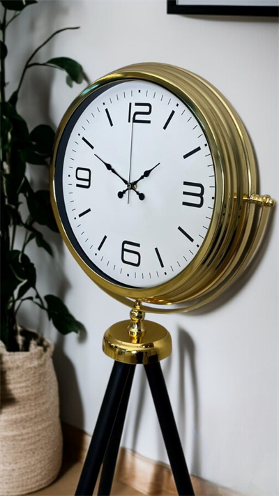 Elegance Gold Tripod Ayaklı Saat