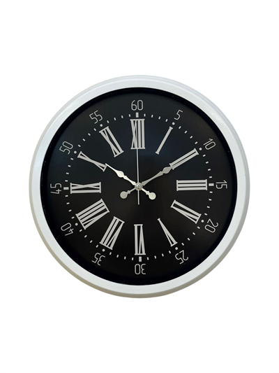 Elegance White 40 Cm Metal Duvar Saati