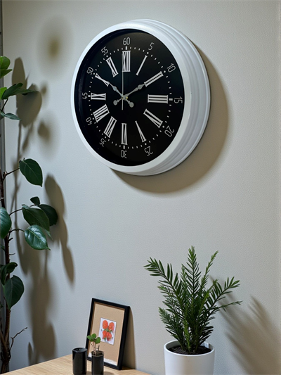 Elegance White 40 Cm Metal Duvar Saati