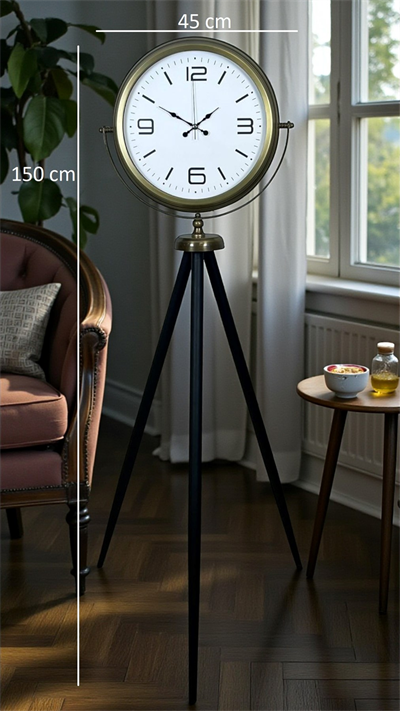 Elegant Vintage Tripod Ayaklı Saat