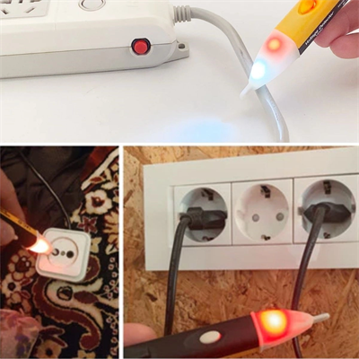 Elektrik Kaçak Dijital Kontrol Kalemi Cihazı -dedektörlü Temassız Işıklı Kablo Voltaj Test Bx40