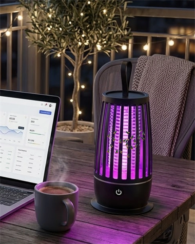 Elektrikli Böcek Öldürücü UV Mor Işık Sessiz Çalışma Gece Lambalı Güvenli Kullanım