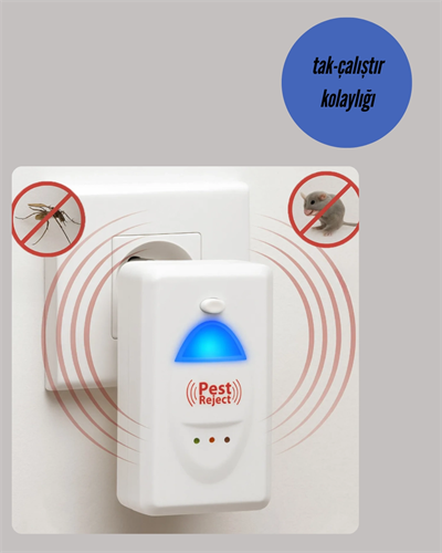 Elektrikli Böcek ve Fare Kovucu Prizden Çalışan
