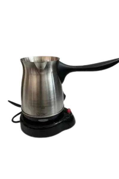 Elektrikli Cezve 800 Watt Paslanmaz Çelik Türk Kahve Makinesi Saplı