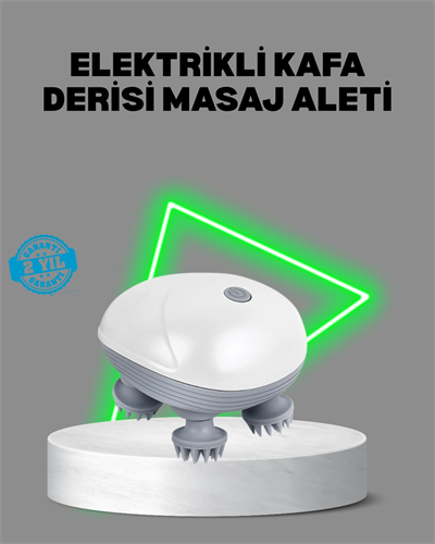 Elektrikli Kafa Derisi Masaj Aleti Islak ve Kuru Kullanım